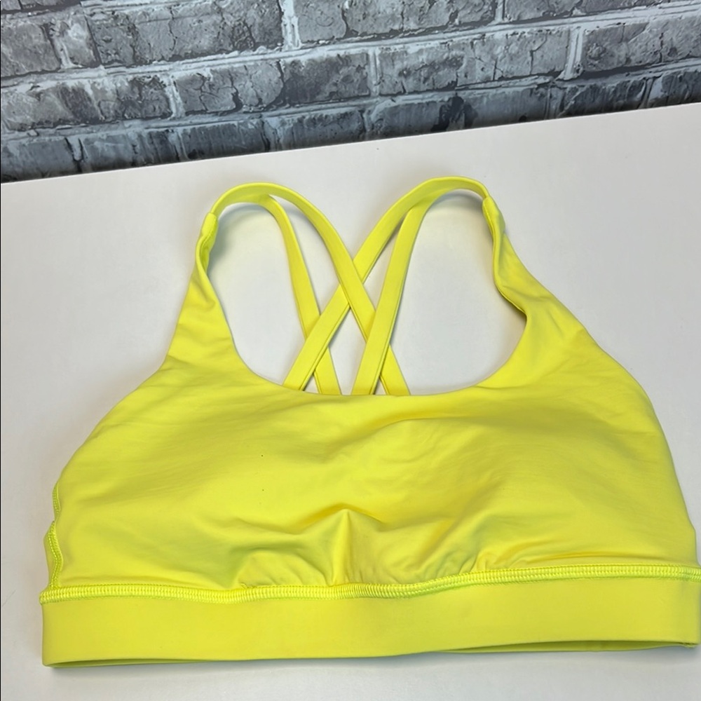 lululemon athletica Yellow Cross-Back Sports Bra - Picture 8 of 8